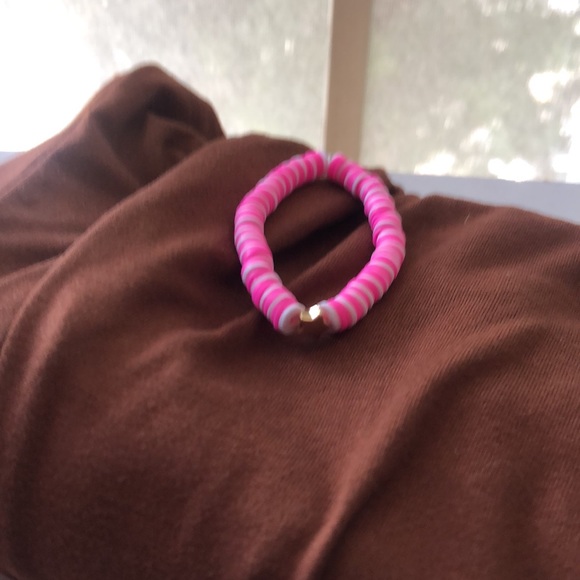 Brown and pink butterfly print crop top size L (not worn) - Picture 6 of 6